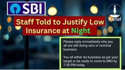 If Zero Insurance, Rot in Branch All Day, Then Justify at Night', SBI RM’s Alleged Threat Sparks Concern