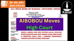 AIBOBOU Files Writ Petition in Rajasthan High Court Against Bank of Baroda’s GEMS System & Promotion Policy 2025