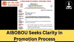 AIBOBOU Seeks Clarity on Bank of Baroda Promotion Process, Highlights Need for Transparency in HR Practices