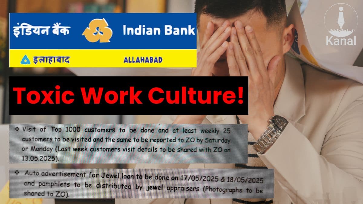 ‘They Think They Own Us’: Toxic Workload & Quiet Struggles Behind Indian Bank’s Campaign in Tamil Nadu