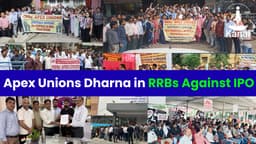 RRB Employees Stage Massive Dharna Across India Opposing IPO Move