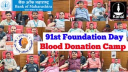Bank of Maharashtra Bankers Celebrates 91st Foundation Day with 41st Annual Blood Donation Camp