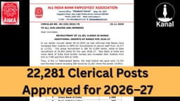 Banks Announce 22,281 Clerical Vacancies for 2026–27 Recruitment Cycle