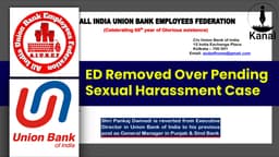 Government Reverts Union Bank ED Pankaj Dwivedi Amid Sexual Harassment Allegations; AIUBEF Seeks Transparency on Decision