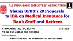 AIBEA Details Key Demands to IBA on Medical Insurance Renewal